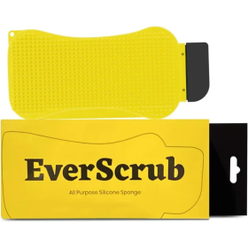 Everscrub 2 Pack All Purpose Silicone Scrubbers (Color: yellow)